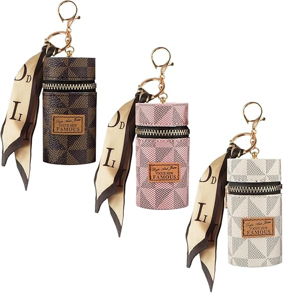 Mini Lipstick Case with Keychain