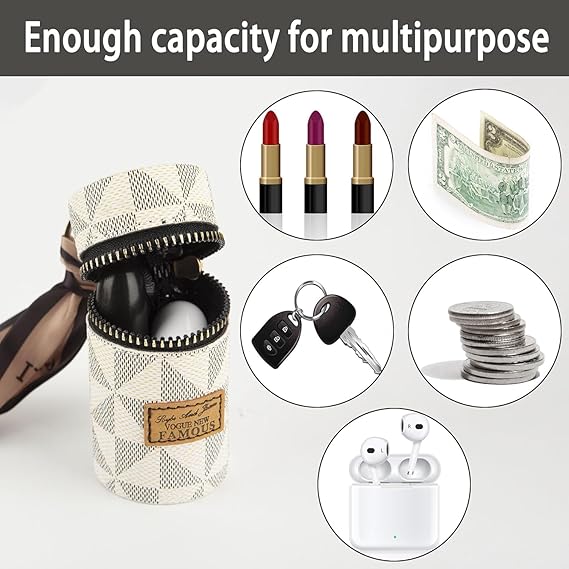 Mini Lipstick Case with Keychain